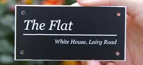 We can cut the material to any size Small Acrylic Laminate Plaque