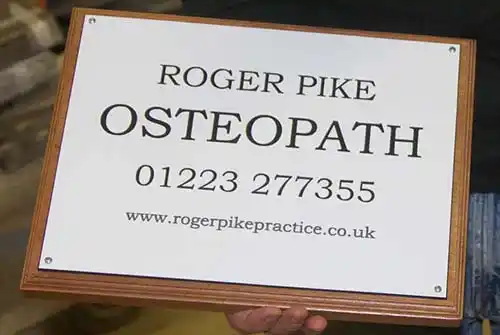 These look great mounted on a backing board. Engraved Acrylic Laminate Plaque