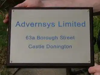Advernsys Brass Plaque