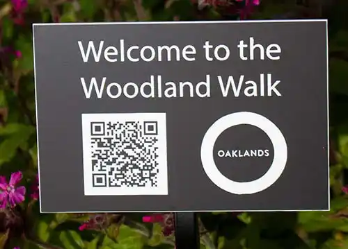 Engraved Aluminium with QR Code