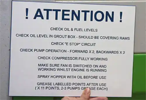 Attention Acrylic Laminate Plaque