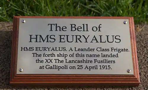 Engraved Brass Plaque on a Backing Board