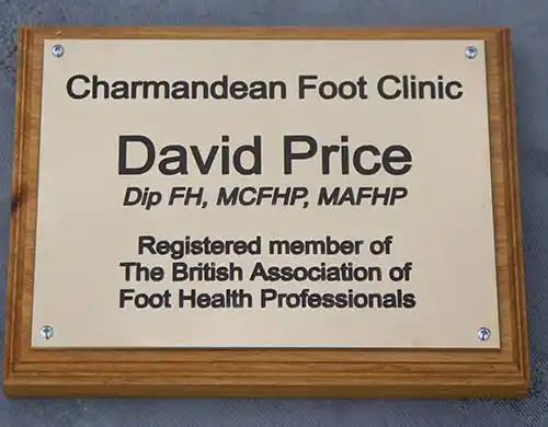 Brass Plaque on Backing Board