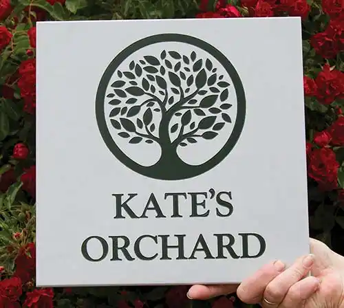 Pure Grey Polygood Sign