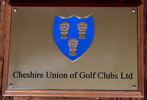 Two colour engraved plaque