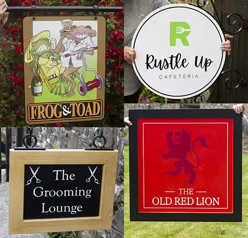 Assorted Hanging Signs