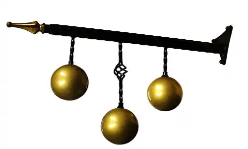 Pawn Broker Hanging Sign