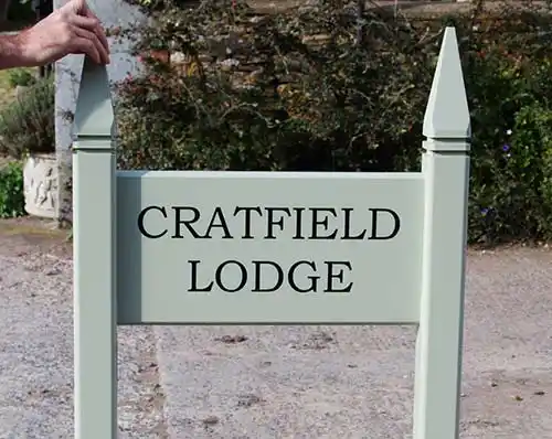 Painted House Entrance Sign