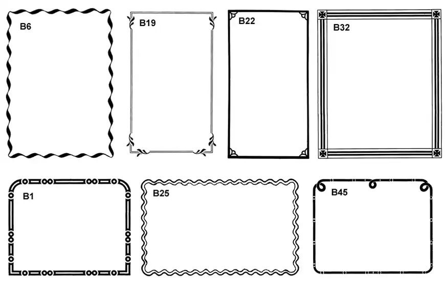 Decorative borders