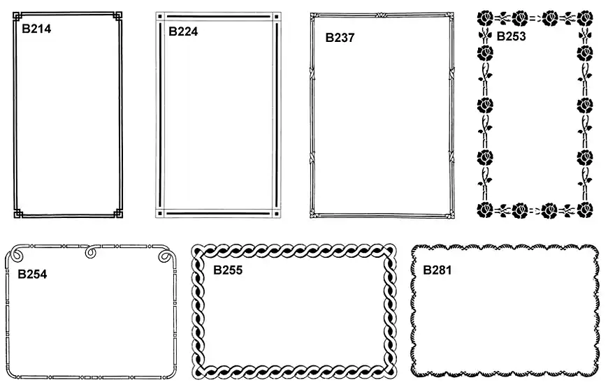 Decorative borders