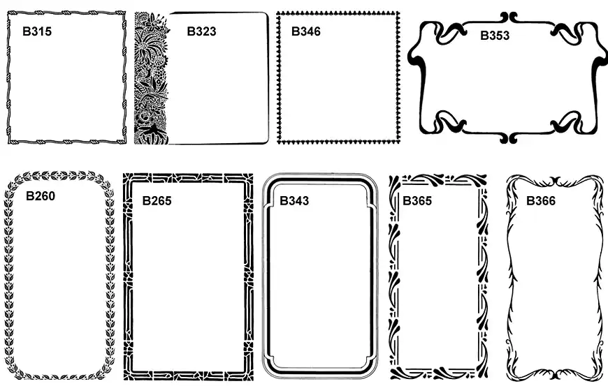 Decorative borders