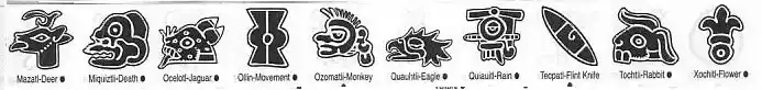 A selection of Aztec symbols