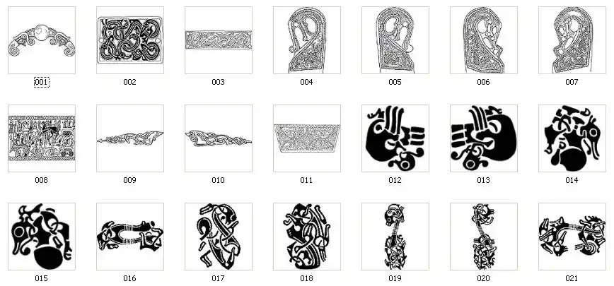 Authentic viking designs