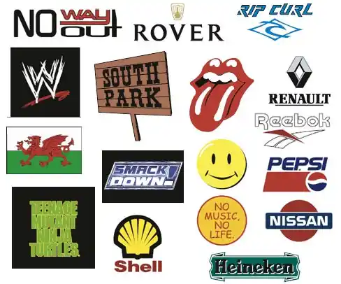 A selection of full colour world logos for famous brands and organisatons