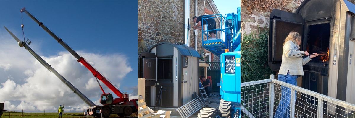 Wind power and a biomass boiler helps to make The Sign Maker eco-friendly.
