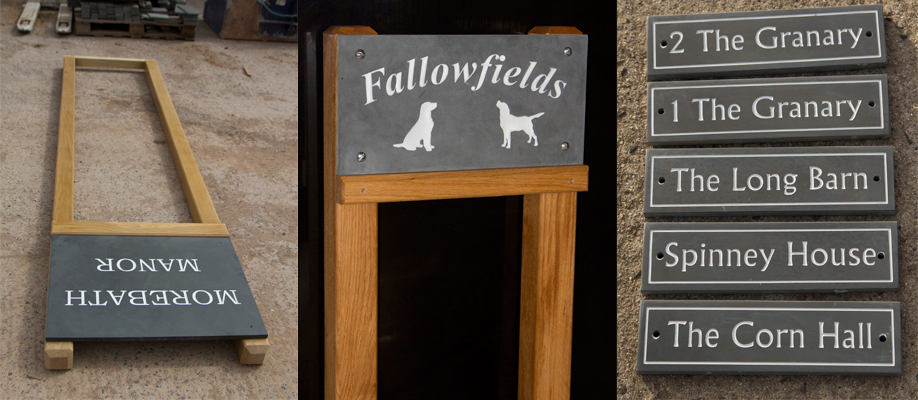 Slate ladder signs are one of the highest quality we have available while being relatively low maintenance.