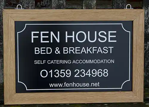 Oak Framed Hanging Sign
