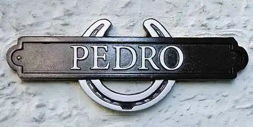 Cast Iron Horseshoe Sign