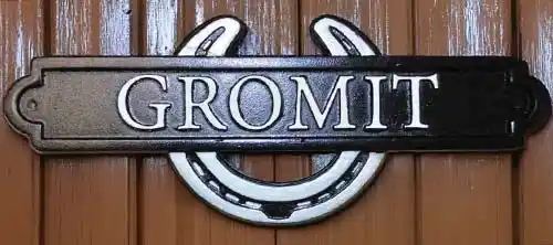 Cast Iron Stable Nameplate