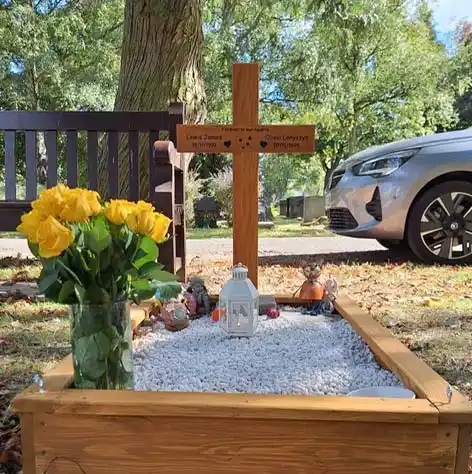 Wooden Memorial Cross