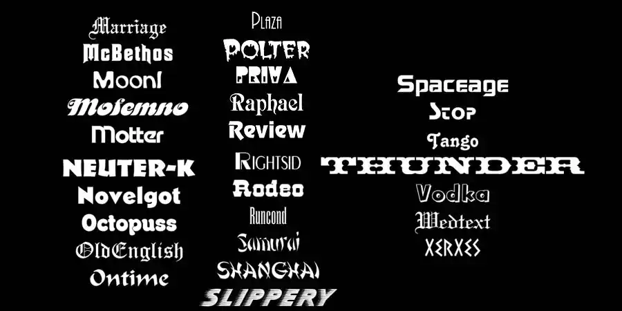 Yet More Fonts!