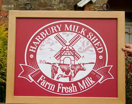 Hanging Framed Sign