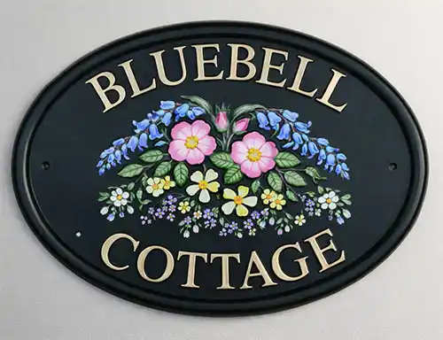 Cast Motif with Extra Hand Painted Flowers