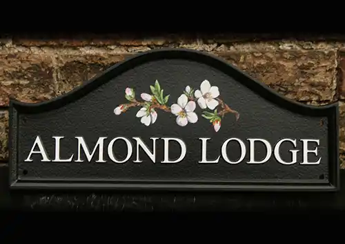 Dome top house sign