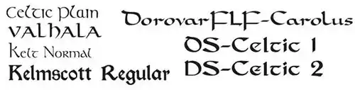 Celtic Fonts