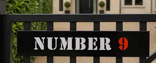 These are fitted to the gate using a railings bar Fibreglass Gate Sign