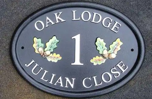 Polyurethane House Name Sign