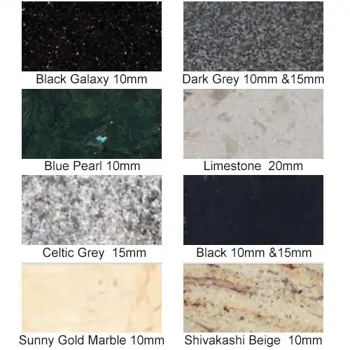 Granite Number Colours
