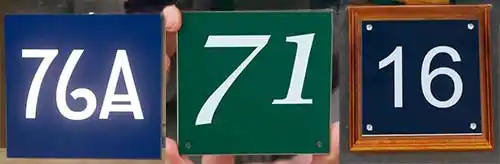 Reflective House Numbers