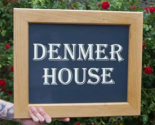Oak Framed House Sign