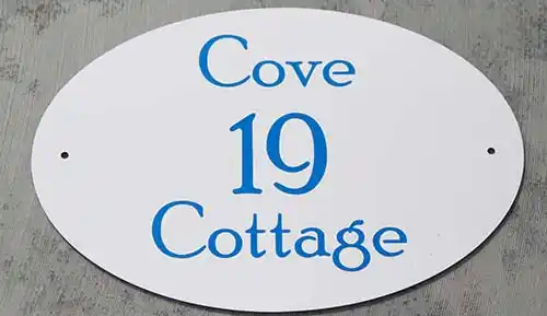 Oval House Number