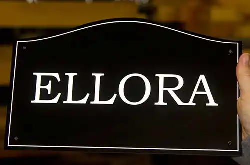 Arch Top House Sign