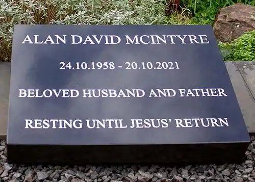 Polished Black Granite Tablet