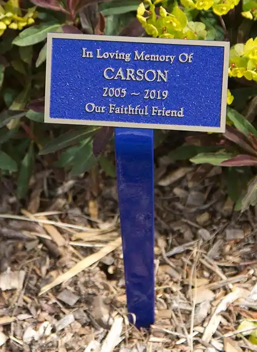 Bronze Memorial with Stake