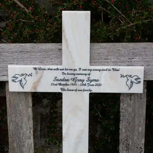 Marble Corian Cross