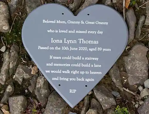 Corian Heart - Colour Slate