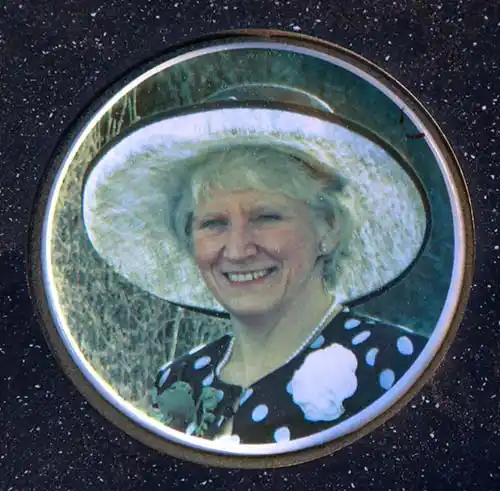 Photo Memorial inset into Corian