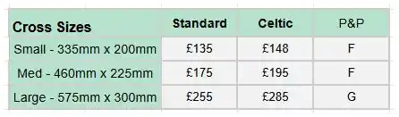 Prices for Morial Crosses / Grave Markers