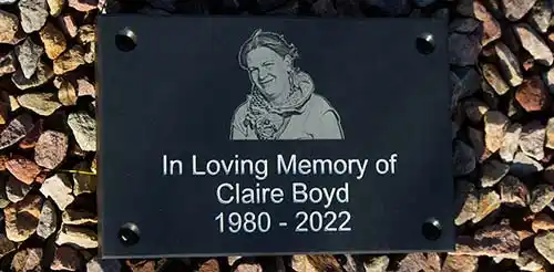 Slate Photo Memorial