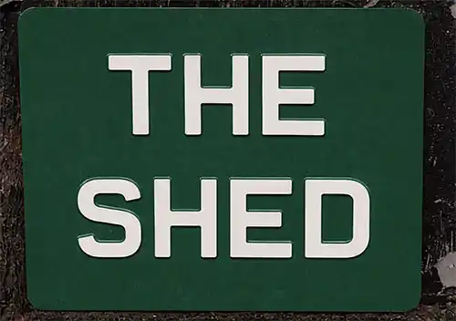 These signs are very durable. Embossed Aluminium Sign