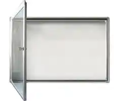 The door is reversible without special tools. It is delivered right opening. Adaptable