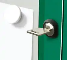 100% of the display surface is visible, with the lock mounted on the door and not the glazing. Magnets are supplied. Full Display