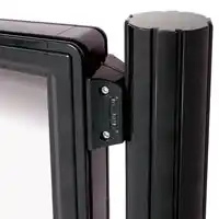 Used with 76mm Profile Notice Boards Quatro Post