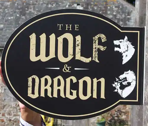Folded Aluminium Projecting Sign