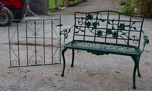 Sandblasted Bench