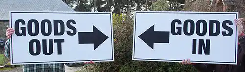 These are very good value for money. Large Aluminium Composite Sign Boards